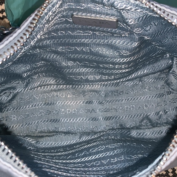 PRADA RE-EDITION SHOULDER BAG BLUE RENYLON *BAG ONLY NO STRAP INCLUDED - Picture 10 of 16
